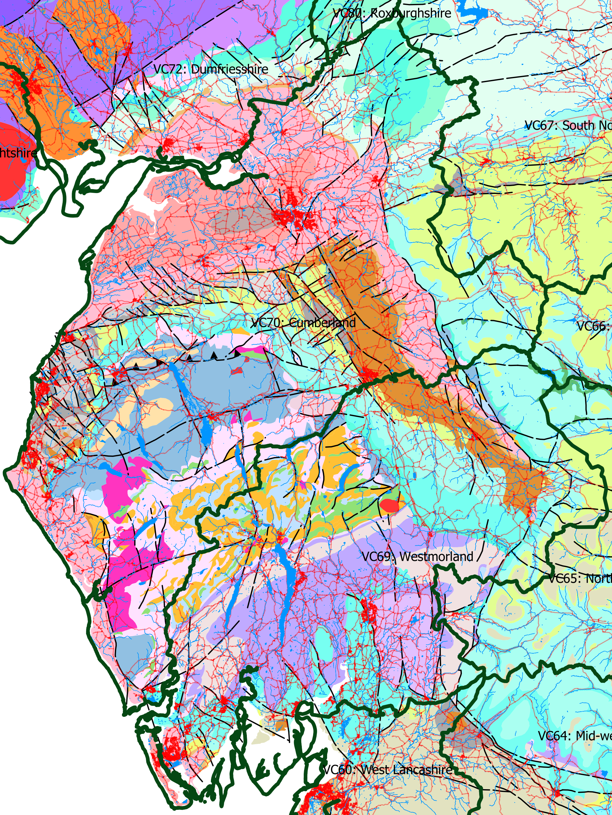 Cumbria’s varied bedrock geology