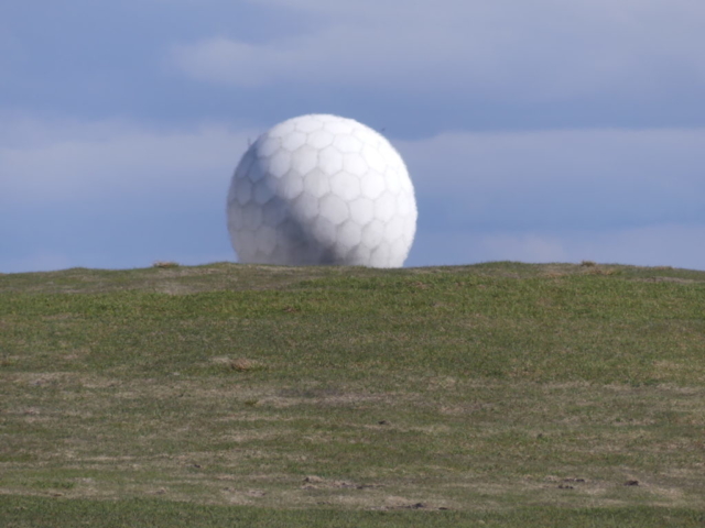 The Great Dun Fell golf ball radar staion