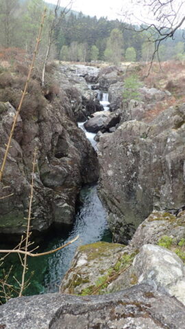 The River Duddon gorge from the bridge