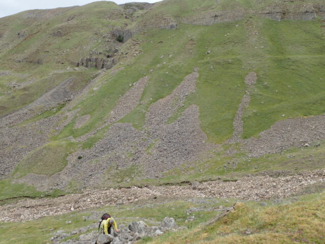 View from lime kiln across the valley